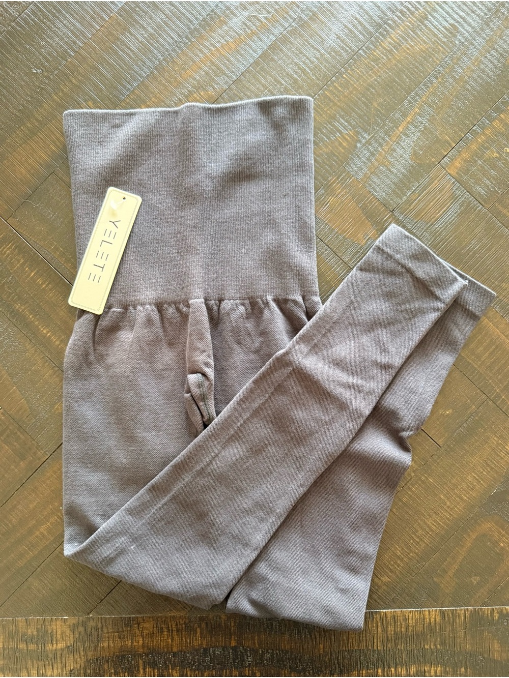 Yelete Gray High-Waist Leggings